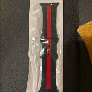 Green and Red Watch Band